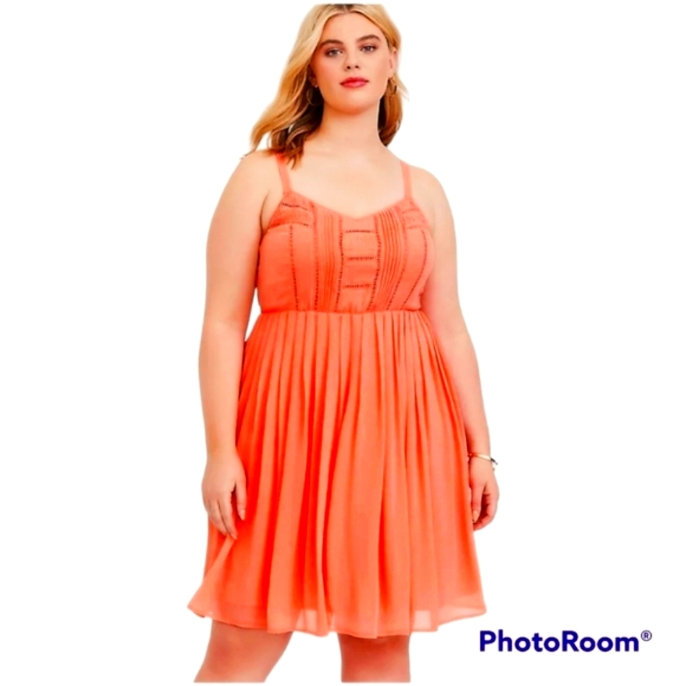 TORRID Mini Chiffon Skater Dress, Size 10